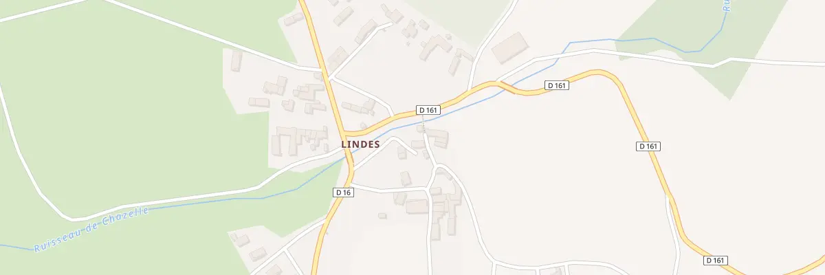 Plan du 5001 Lindes à Azérat