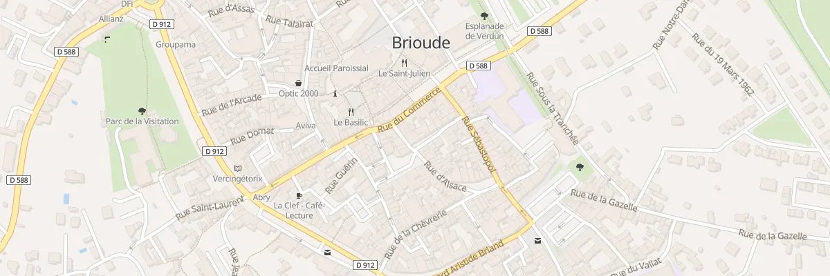 Plan du 4 Rue Duguesclin à Brioude