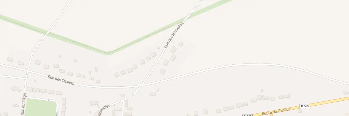 Plan de la Rue des Nonvalles à Malay-le-Petit