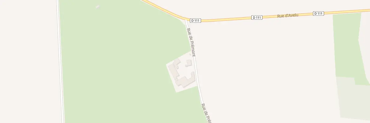 Plan du 1 Rue de Premont à Élincourt