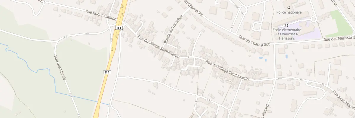 Plan du 68 Rue du Village St Martin à Château-Thierry