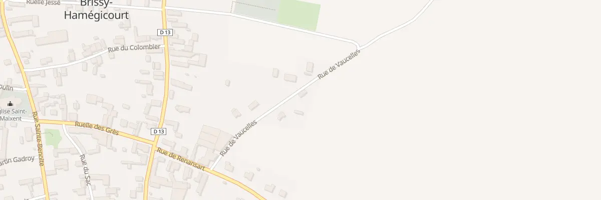 Plan du 12 Cr Dit des Vauxelles à Brissy-Hamégicourt