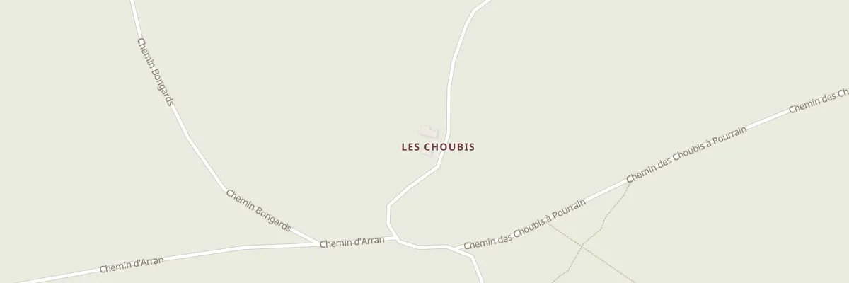 Plan du 299 Les Choubis à Pourrain