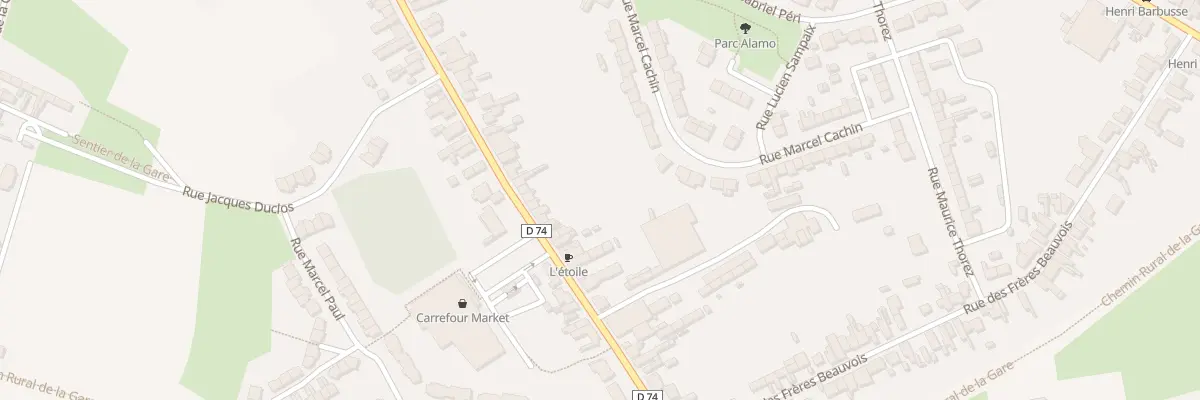 Plan du 104 Rue Sadi Carnot à Avesnes-les-Aubert