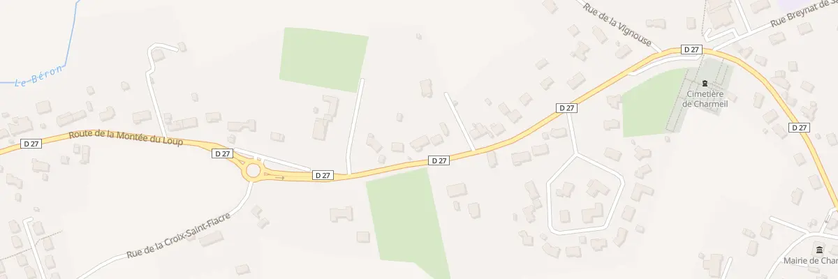 Plan du 45 Rte de la Montée du Loup à Charmeil