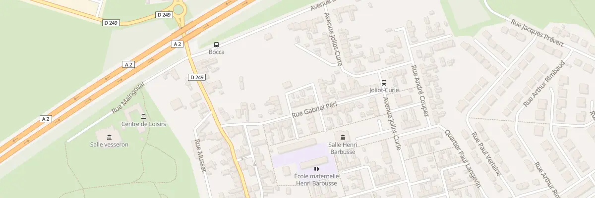 Plan du 12 Rue Gabriel Péri à Douchy-les-Mines