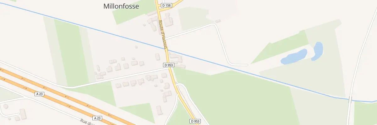 Plan du 85 Rte d’Hasnon à Millonfosse