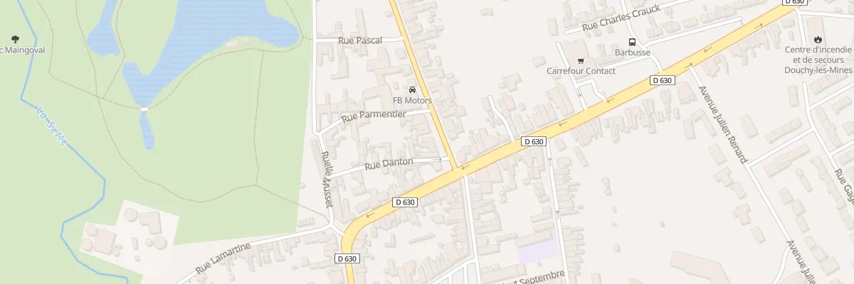 Plan du 9 Rue Jean Jaurès à Douchy-les-Mines