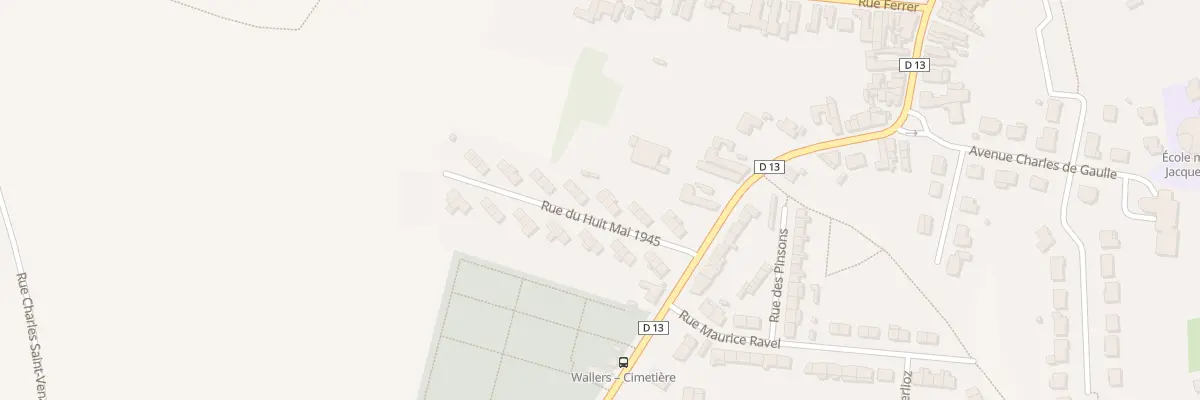 Plan du 18 Rue du Huit Mai 1945 à Wallers