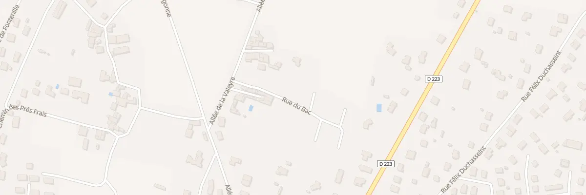 Plan du 11 Rue du Bac à Lezoux