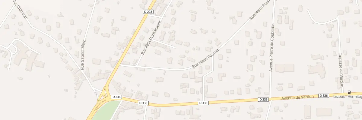 Plan du 5 Rue Henri Pourrat à Lezoux