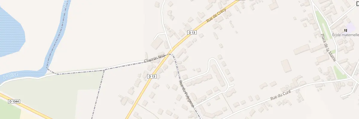 Plan du 1 Rue du Polygone à Danizy