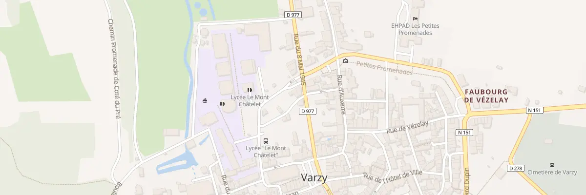 Plan du 8 Rue Bourguereau à Varzy