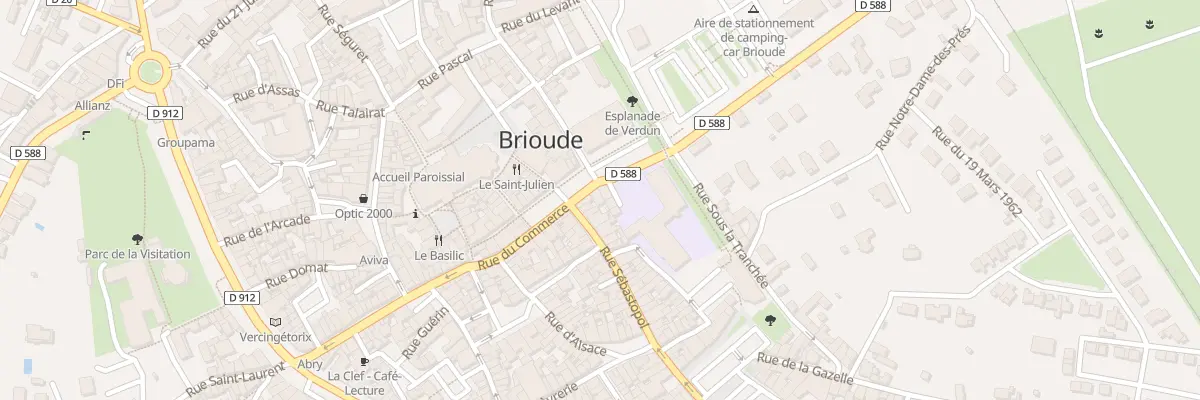 Plan du 7 Av Joseph Lhomenede à Brioude