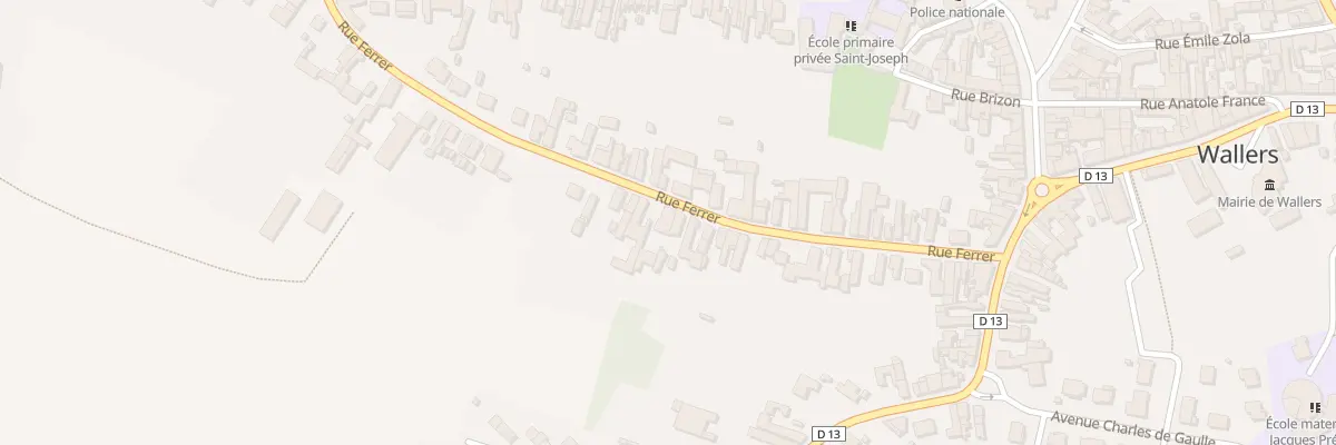 Plan du 39 Rue Ferrer à Wallers