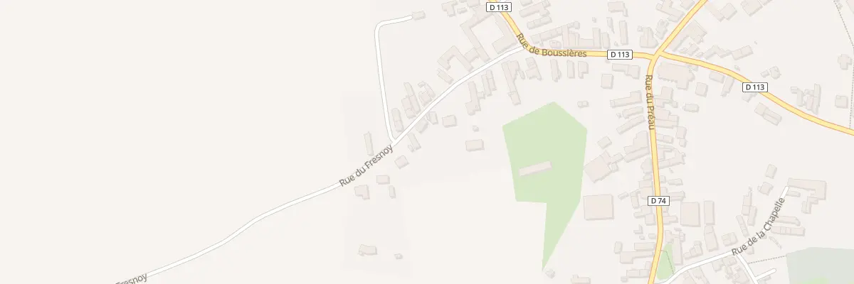 Plan du 13 Rue du Fresnoy à Bévillers