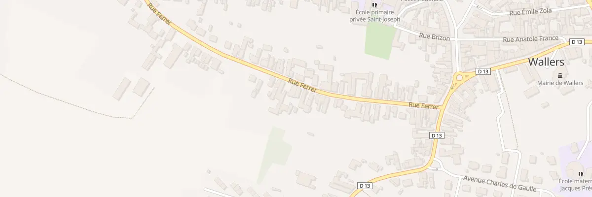 Plan du 35 Rue Ferrer à Wallers