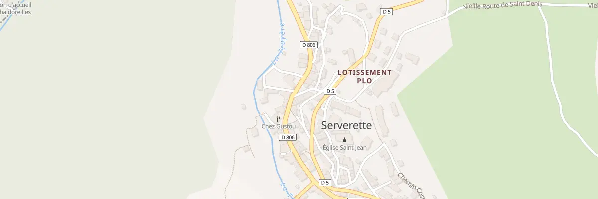Plan du 8 Rue du Marché à Serverette