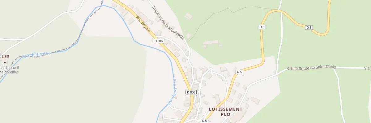 Plan du 1 Rue de Pied de Selle à Serverette