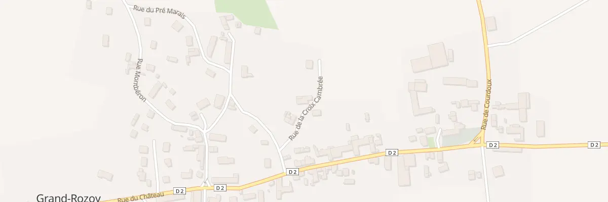 Plan du 7 Rue de la Croix Cambrée à Grand-Rozoy