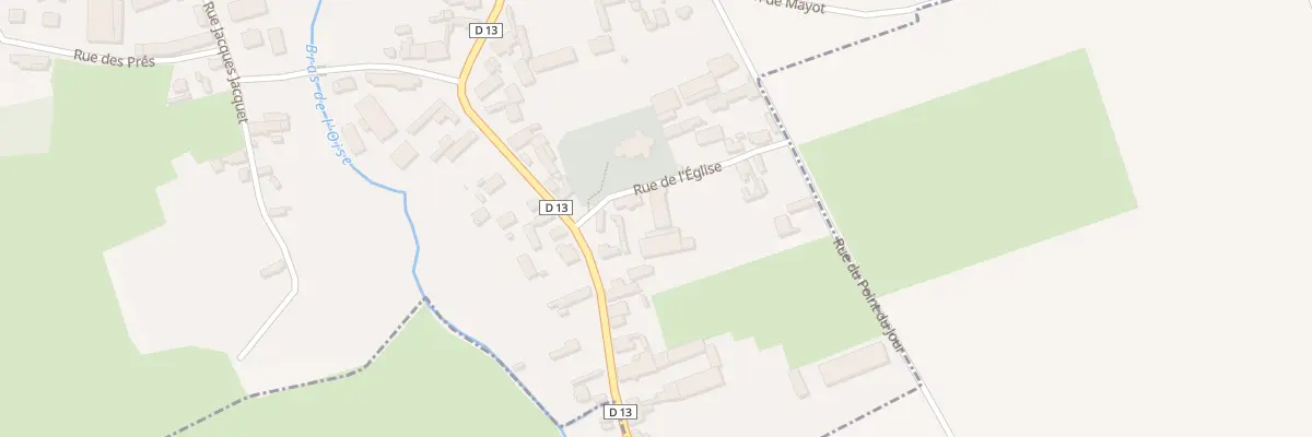 Plan du 2 Rue de l’Eglise à Mayot