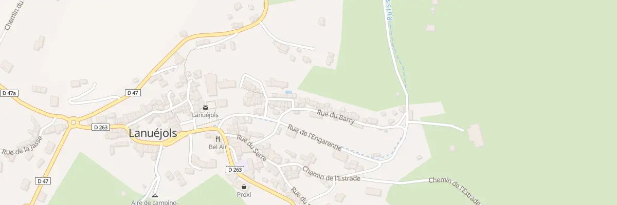 Plan du 5124 Le Village à Lanuéjols
