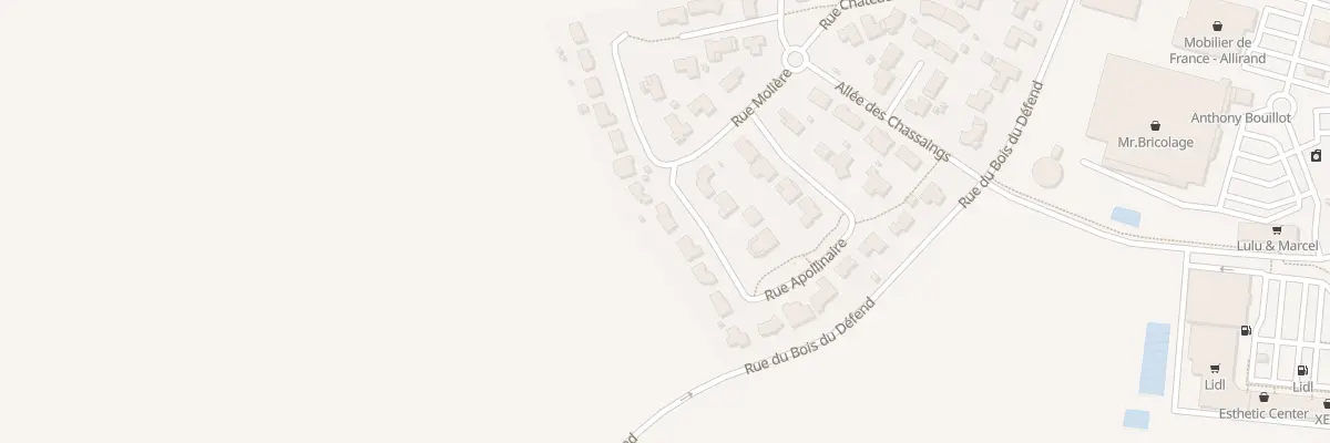 Plan du 30 Rue Apollinaire à Charmeil