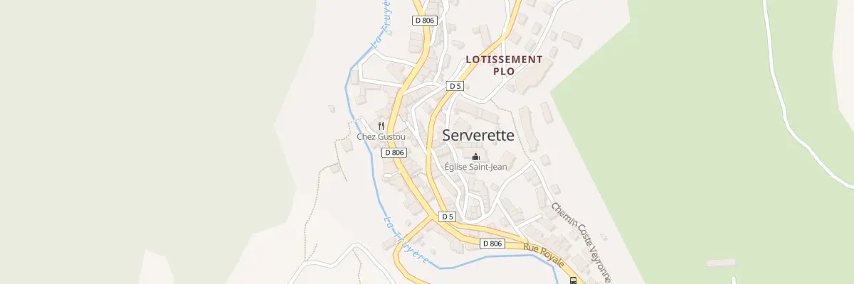 Plan du 5 Rte de St Denis à Serverette