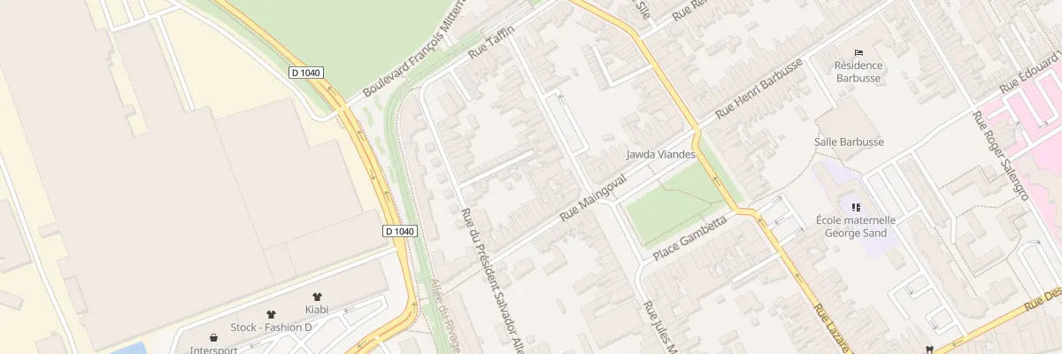 Plan du 23E Rue Maingoval à Denain