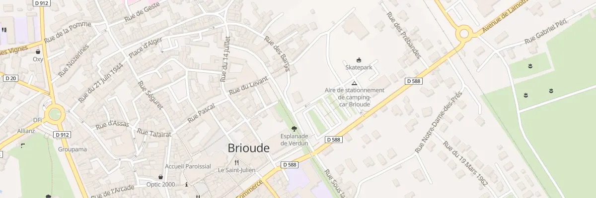 Plan du 2 Rue Fosses Saint Joseph à Brioude