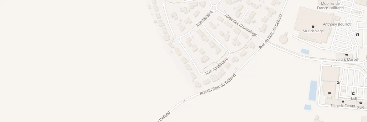 Plan du 28 Rue Apollinaire à Charmeil