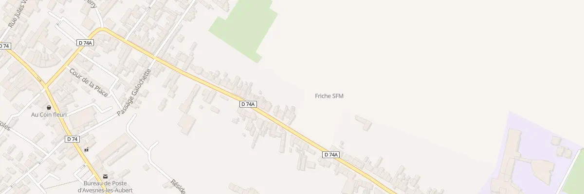 Plan du 70 Rue Henri Barbusse à Avesnes-les-Aubert