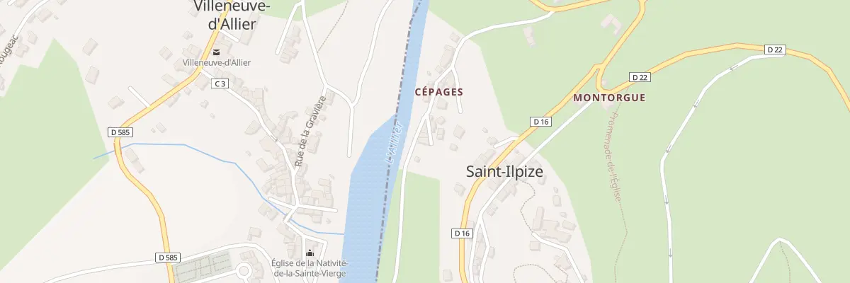 Plan du 9001 Le Bourg à Saint-Ilpize