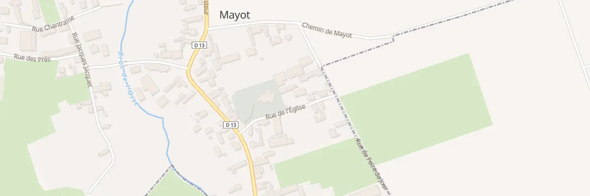 Plan du 3 Rue de l’Eglise à Mayot