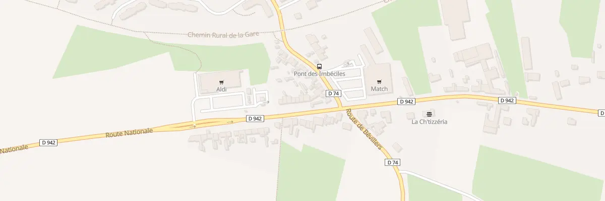 Plan du 4 Rte Nationale à Avesnes-les-Aubert