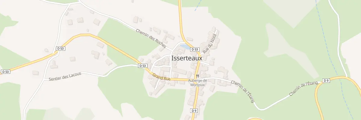 Plan du 5056 Bourg d’Isserteaux à Isserteaux