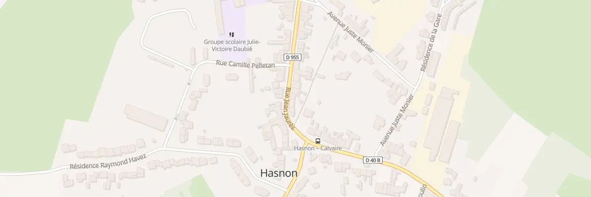 Plan du 73 Rue Jean Jaurès à Hasnon