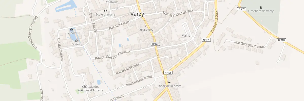 Plan du 28 Rue Delangle à Varzy