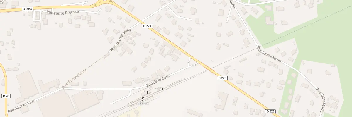 Plan du 2 Rue de la Gare à Lezoux