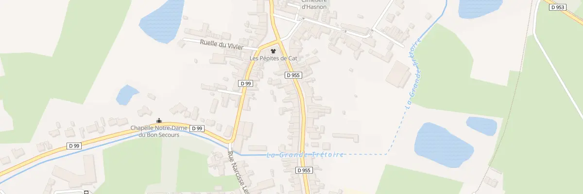 Plan du 14 Rue Jean Jaurès à Hasnon