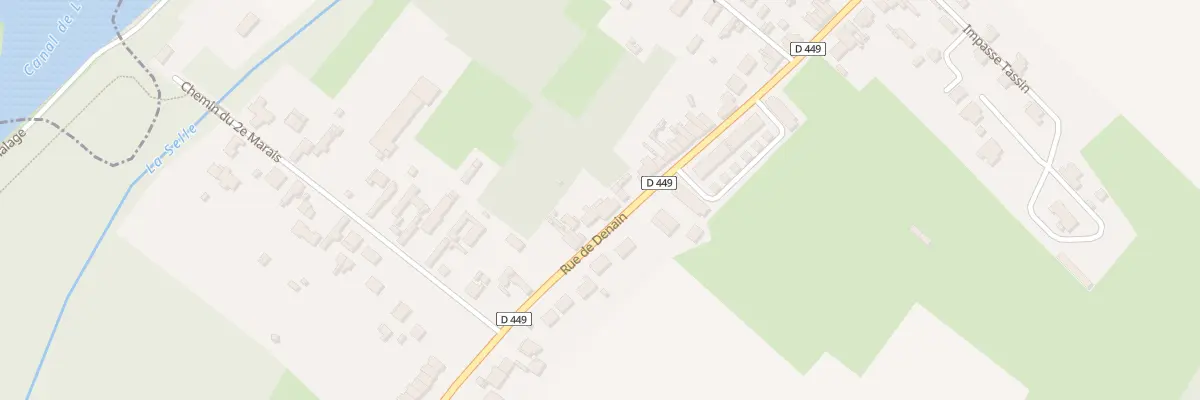 Plan du 74 Rue de Denain à Douchy-les-Mines
