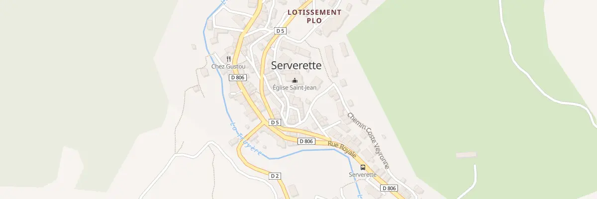 Plan du 5114 Rue de la Chapelette à Serverette