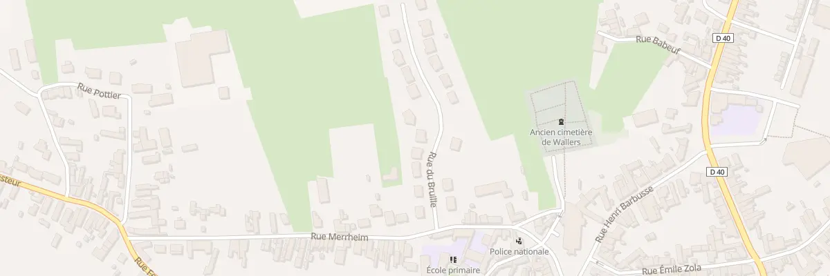 Plan du 9 Rue du Bruille à Wallers
