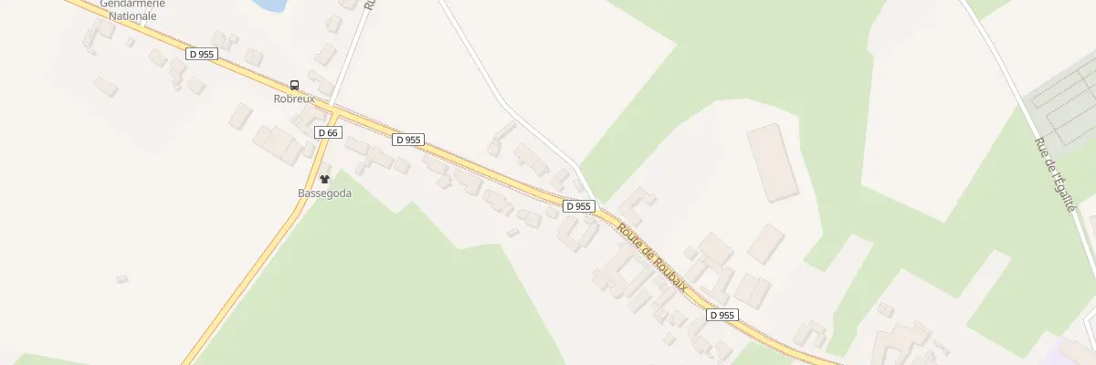 Plan du 2278 Rte de Roubaix à Lecelles