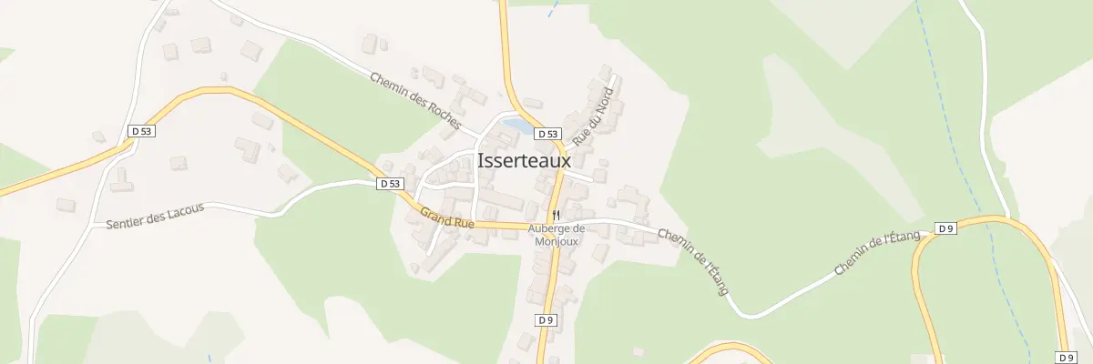 Plan du 5060 Bourg d’Isserteaux à Isserteaux