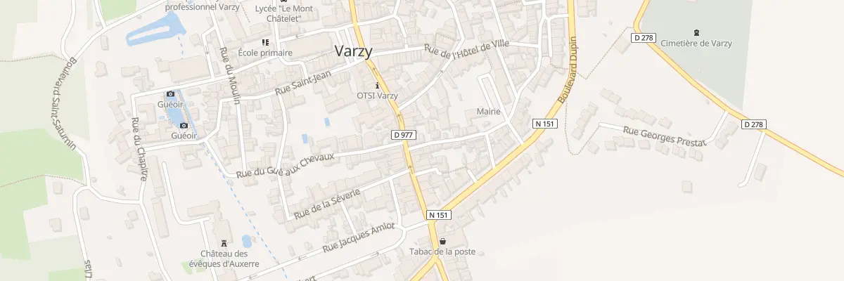 Plan du 29 Rue Delangle à Varzy