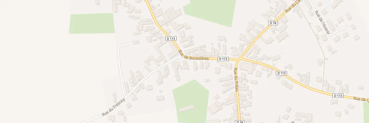 Plan du 1 Rue du Fresnoy à Bévillers
