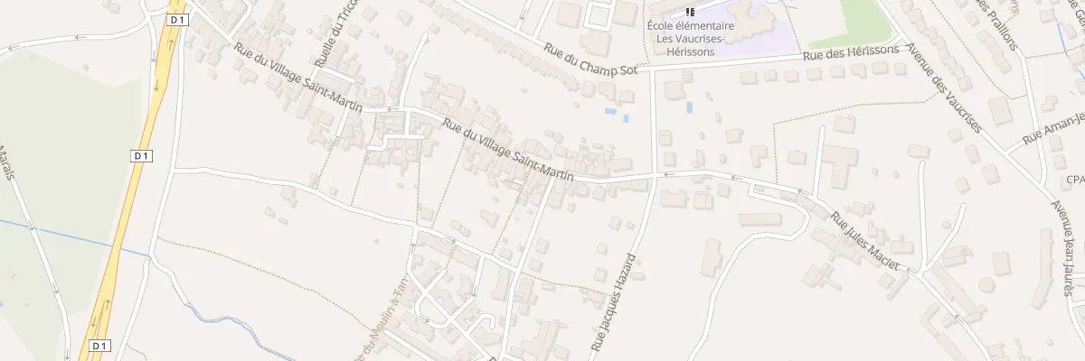 Plan du 16 Rue du Village St Martin à Château-Thierry