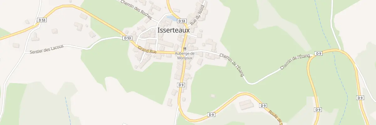 Plan du 5025 Bourg d’Isserteaux à Isserteaux