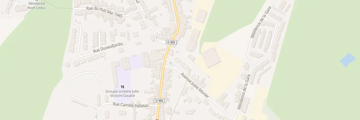 Plan du 1H Av Juste Monier à Hasnon